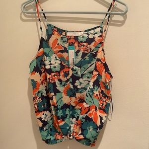 Floral Lush Devon knot cami blouse